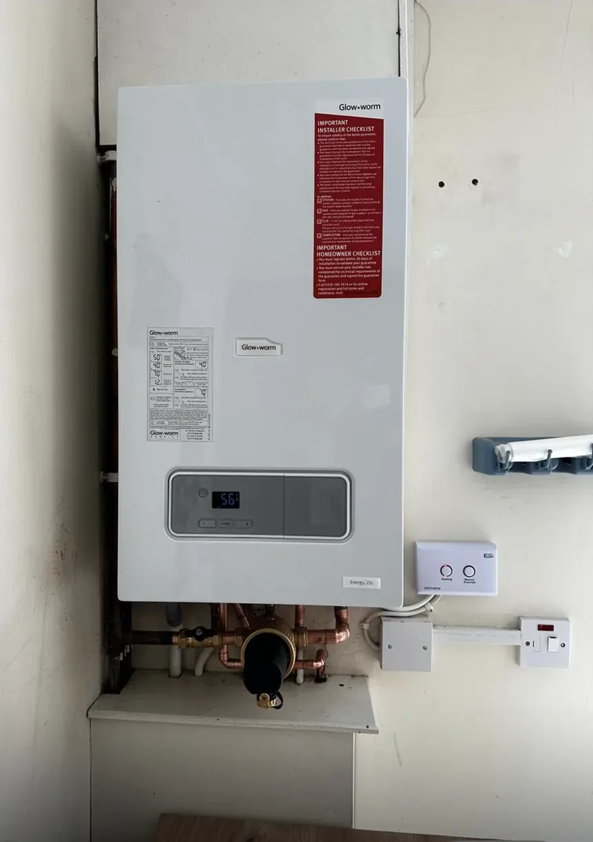 Gas Safe boiler install completed by PHG