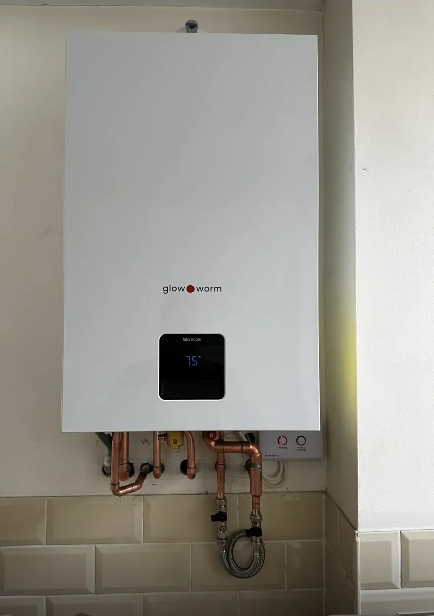Boiler installation with new isolation valves