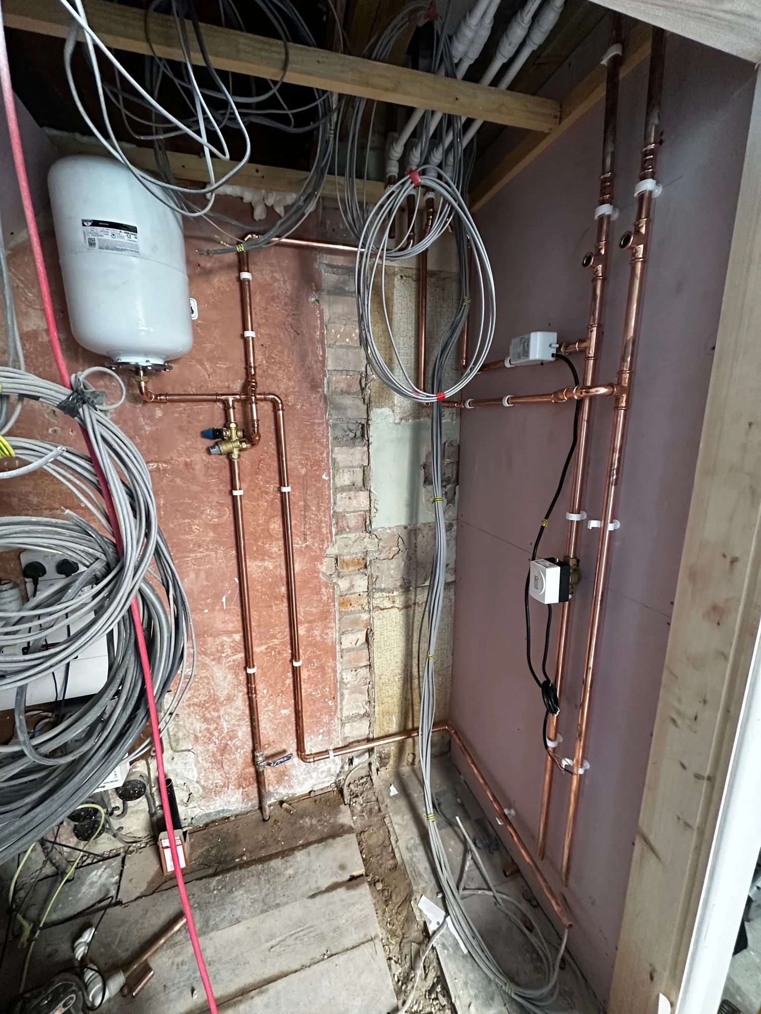 First-fix central heating pipework by PHG
