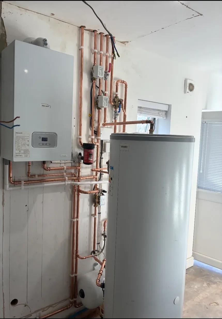 New unvented hot water cylinder installed by PHG